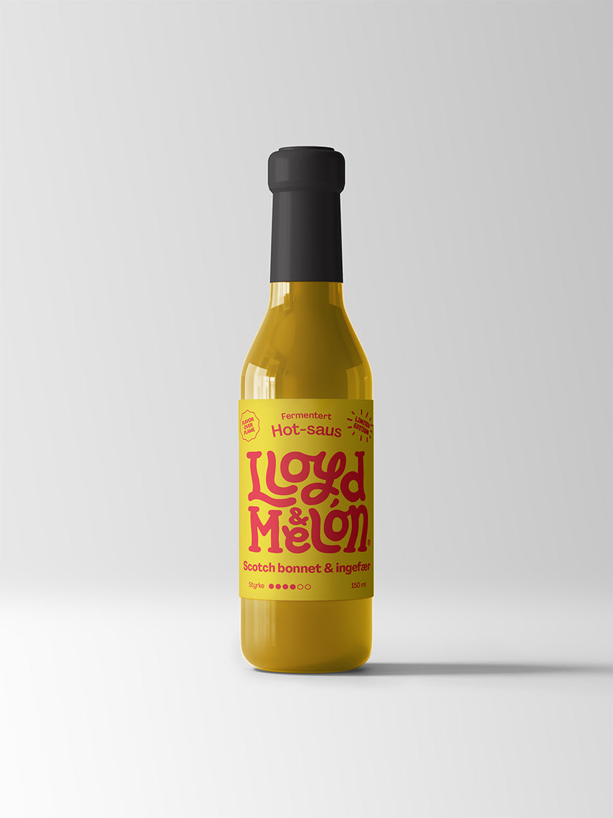Scotch bonnet & ingefær hot sauce