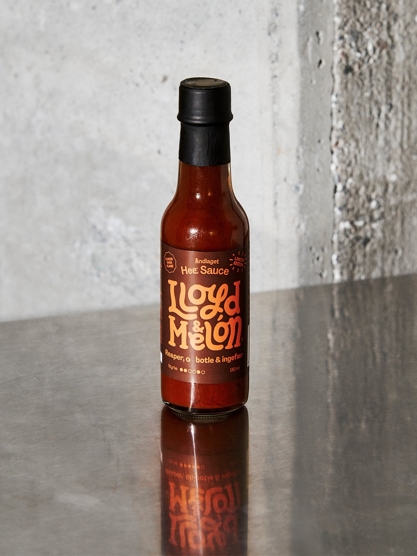 Reaper, chipotle & ingefær hot sauce